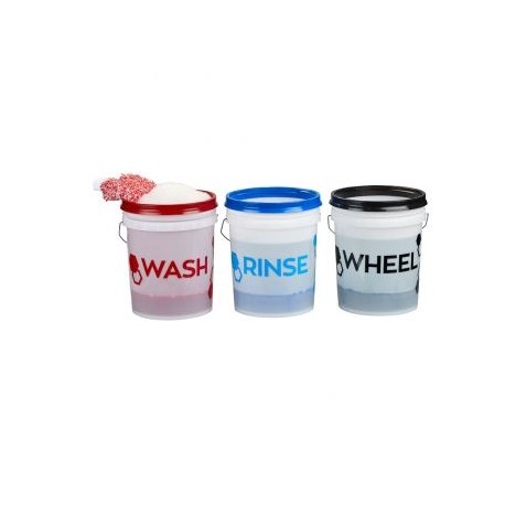 Wash Rinse & Wheels Bucket StickersCar DetailingCleaningValeting 
