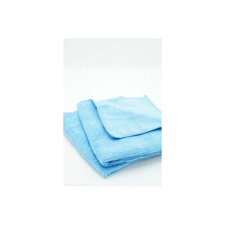 Short Pile 380GSM Microfiber Towel, Red 16" x 16"