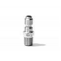 MTM Hydro Stainless Steel 1/4 QC Male Plug
