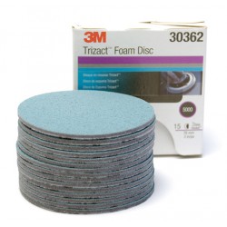 3M Trizact 3 Inch 5000 Grit Foam Discs