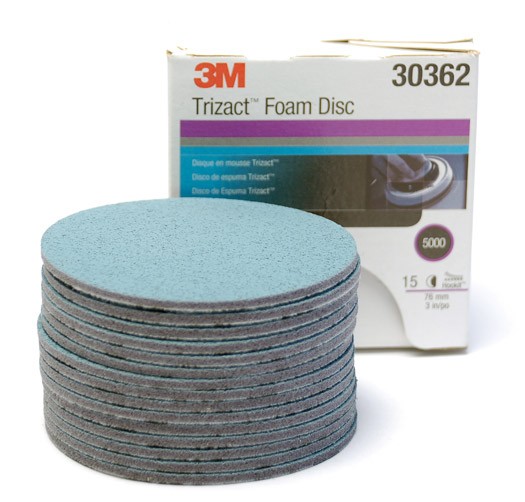 15pcs 3M Trizact Pyramid Disc Sponge Sandpaper P3000 P5000 Precision Grinding 6