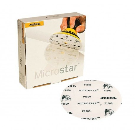 Mirka  Microstar 3" Film-Backed Grip Disc 1500 Grit