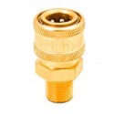 BRASS QC COUPLER 3/8 MPT