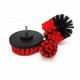 RCC Drill Brush Attachment Set (Red)