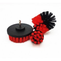 RCC Drill Brush Attachment Set (Red)