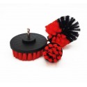 RCC Drill Brush Attachment Set (Red)