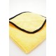 Dual Pile 400GSM Microfiber Towel - Gold, 16" x 16"