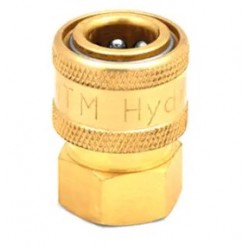 MTM 1/4 FEMALE COUPLER - BRASS