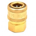 MTM 1/4 FEMALE COUPLER - BRASS