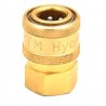 @*+MTM 1/4 FEMALE COUPLER - BRASS