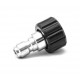 M22F 14MM TWIST COUPLER X 3/8 S.S. QC PLUG