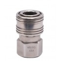 PRIMA 3/8 INCH FEMALE NPT STAINLESS COUPLER