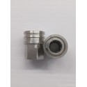 RCC M22 3/8 PREMIUM FEMALE COUPLER - STAINLESS STEEL