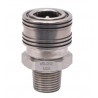 RCC PRIMA 1/4 MALE NPT STAINLESS COUPLER