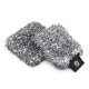 THE RAG COMPANY THE CYCLONE ULTRA WASH MITT + 10X PAD - (BLACK + BLACK)