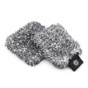 !*+THE RAG COMPANY THE CYCLONE ULTRA WASH MITT + 10X WASH PAD - (BLACK + BLACK)