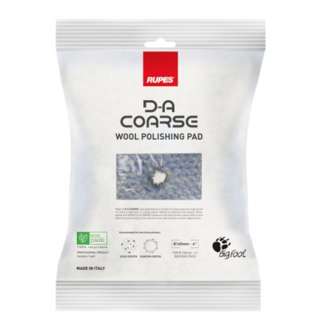 RUPES D-A COARSE WOOL POLISHING PAD - 3 INCH