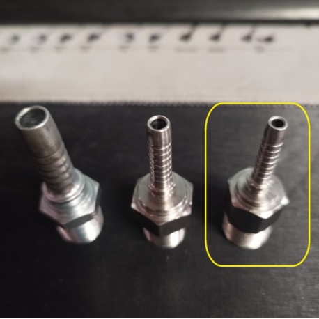 RCC HYDRAULIC FITTING FOR HOSE CRIMPING (WASHR FLO) 5.5mm x 3.5mm x 57.5mm