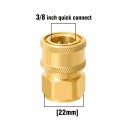 @*+BIGBOI M22 3/8 FEMALE COUPLER - BRASS
