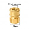 @*+BIGBOI M22 3/8 FEMALE COUPLER - BRASS